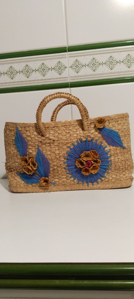 Bolso vintage fibra vegetal