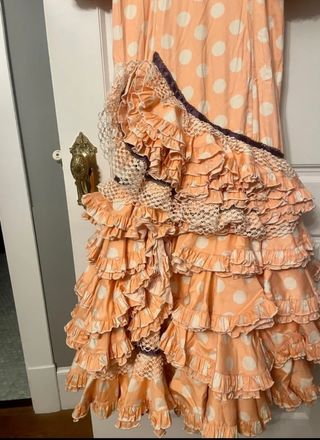 Traje de Flamenca talla 42 Rosa