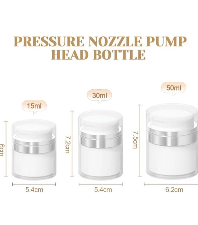 Tres tarros para cremas