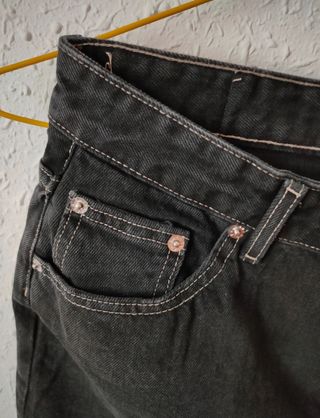 Minifalda vaquera negra Pull&Bear