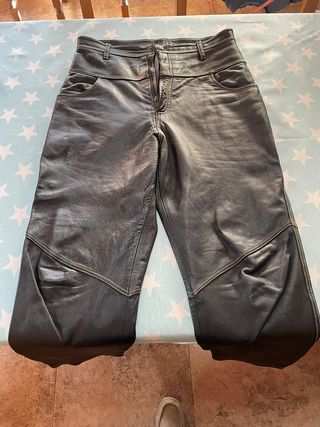 Pantalones cuero hombre 