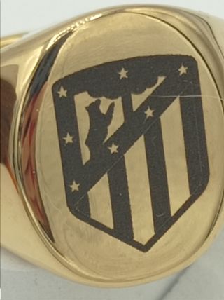 Anillo sello Oro Gold Filled escudo Atlético Madri