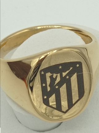 Anillo sello Oro Gold Filled escudo Atlético Madri