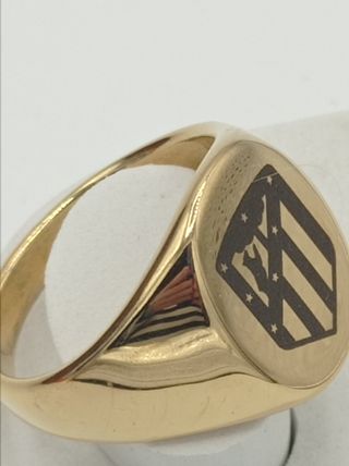 Anillo sello Oro Gold Filled escudo Atlético Madri