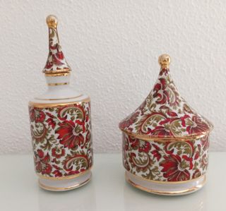 Juego de tocador de porcelana años 50-60