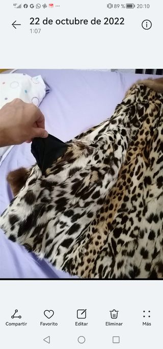Abrigo de leopardo autentico