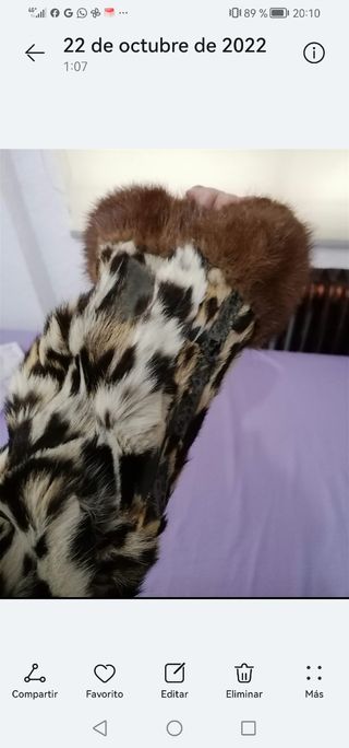 Abrigo de leopardo autentico