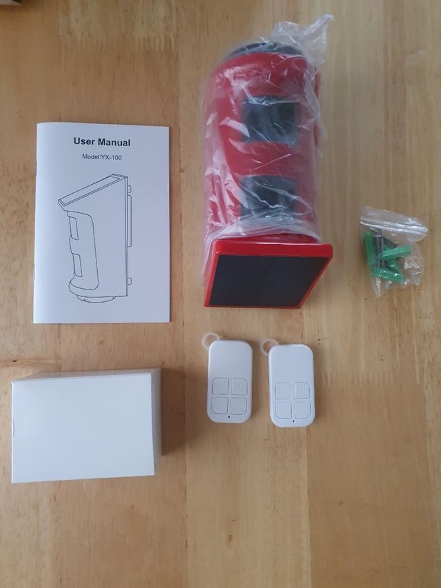 Alarma solar sensor movimiento