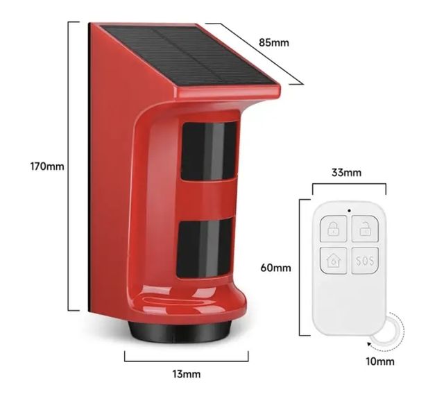 Alarma solar sensor movimiento