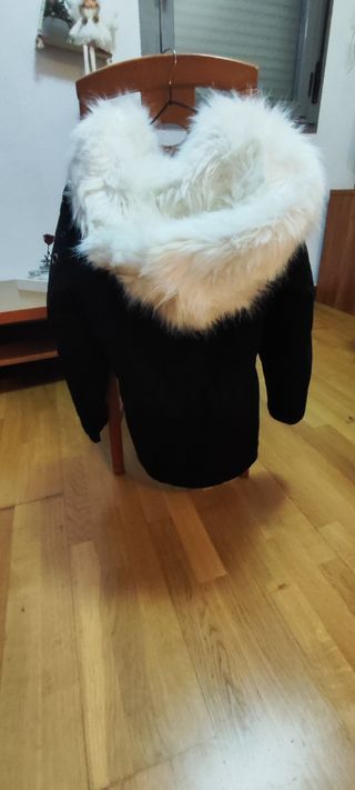 Parka pelo blanco
