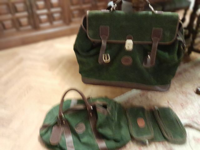 Juego de viaje de piel 3 piezas