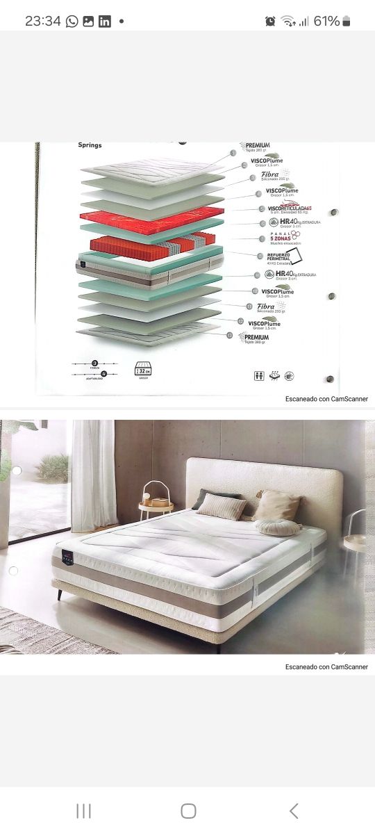 Liquidación de colchones de 150x190