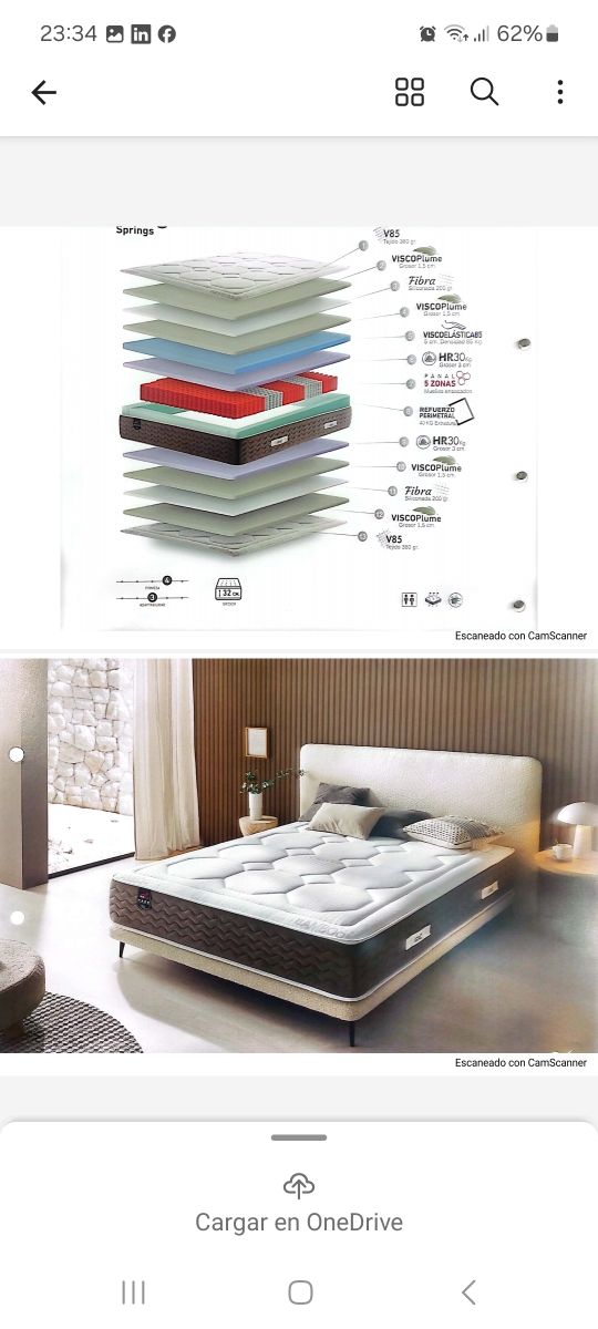 Liquidación de colchones de 150x190