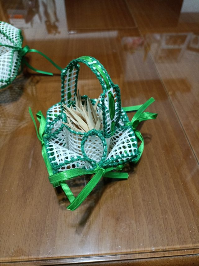 SERVILLETERO Y PALILLERO GANCHILLO