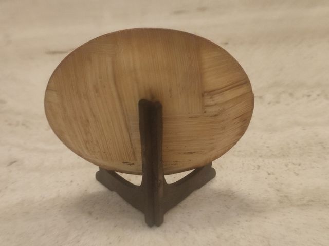 Plato decorativo de bambú asiático