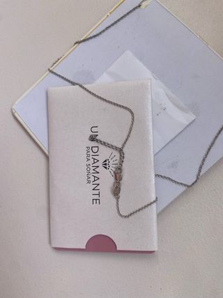 Colgante plata y diamante