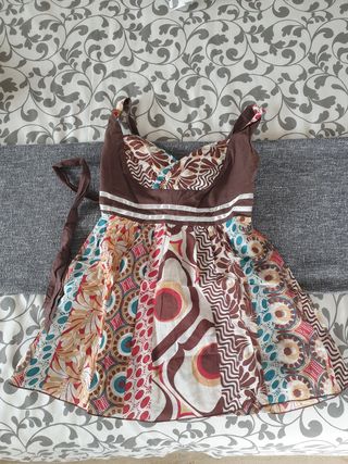 Blusa tirantes estilo étnico