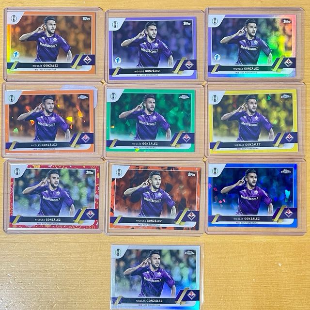 Lote 10 cards Nicolás González - Fiorentina