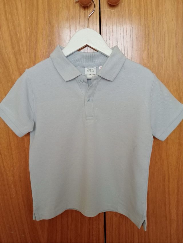 Polo niño- niña de zara , color azul celeste