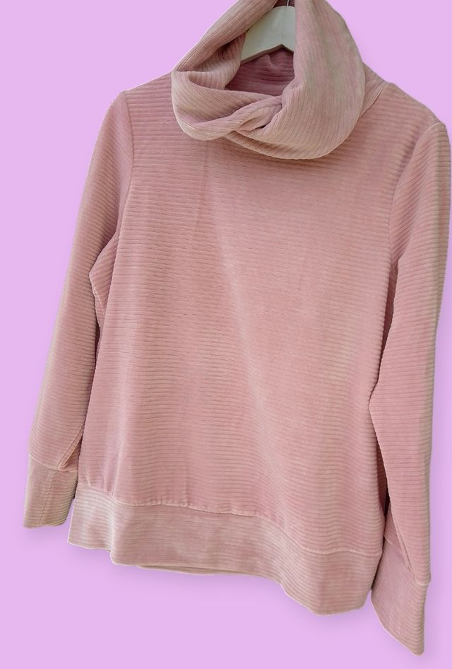 Felpa in ciniglia rosa