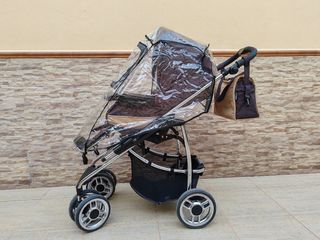 Cochecito bebecar marrón muy bien conser