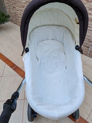 Cochecito bebecar marrón muy bien conser