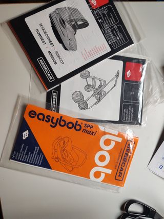 Cochecito bebecar marrón muy bien conser