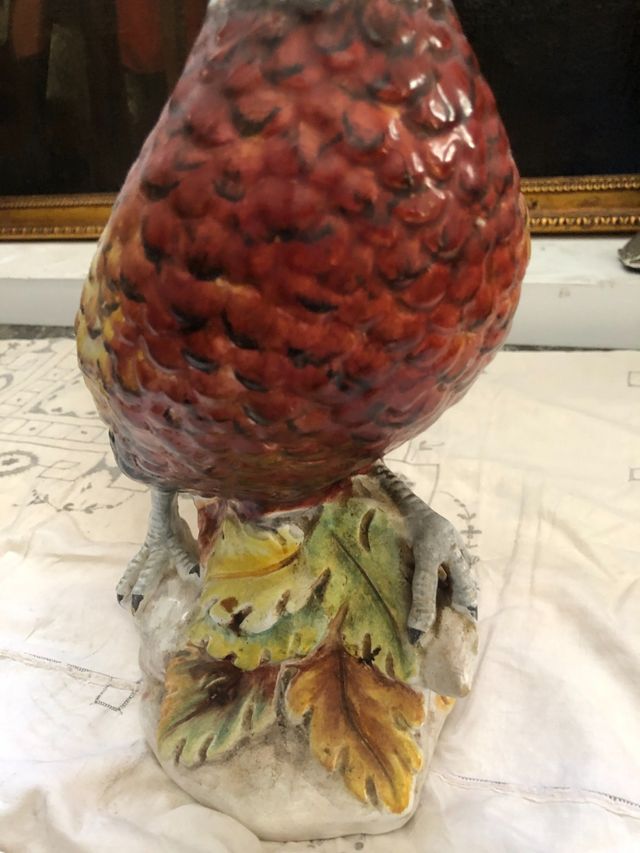 Faisán en cerámica italiana