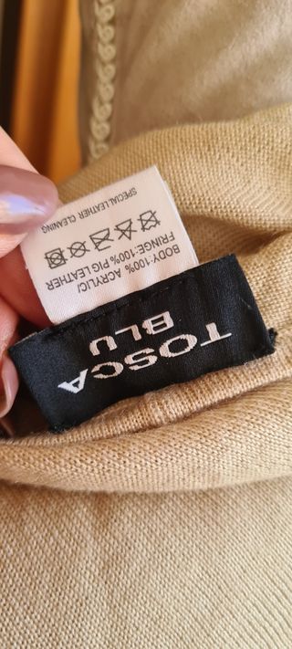 Scialla detagin pelle maxi