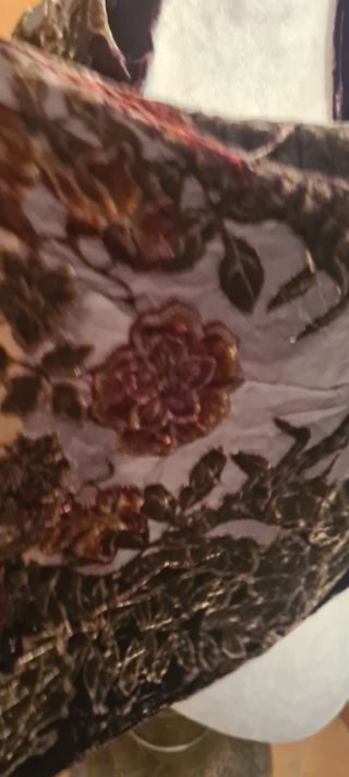 Sciarpa velluto e seta vintage 