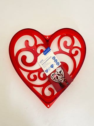 Portagioie porta bijoux a cuore rosso Sissi Koziol