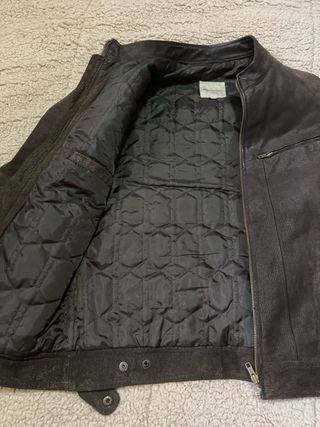 Chaqueta de piel color  marron 