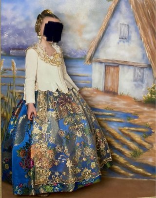TRAJE FALLERA NIÑA DE 6 A 8 AÑOS
