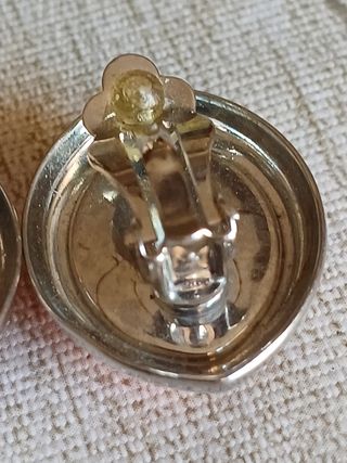 Pendientes naranja y plata