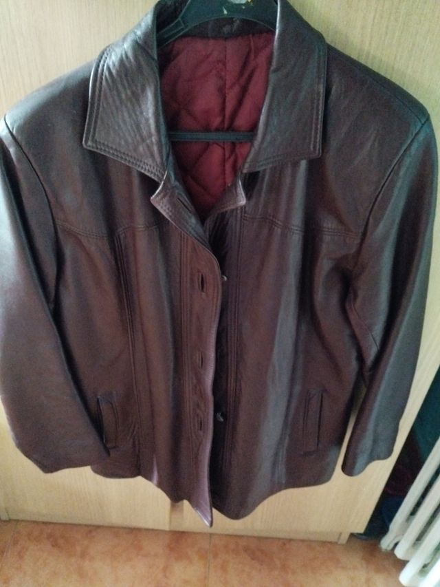Chaqueta de cuero de hombre