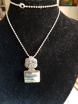 Collar de plata y abalon