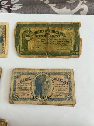 Billetes Pesetas