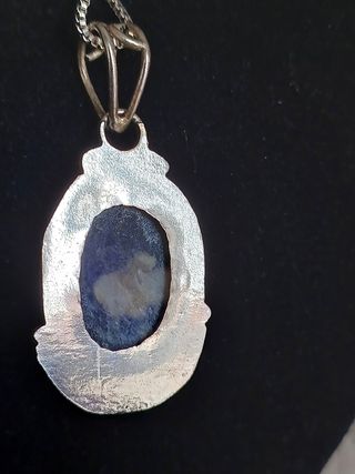 Colgante y cadena de plata