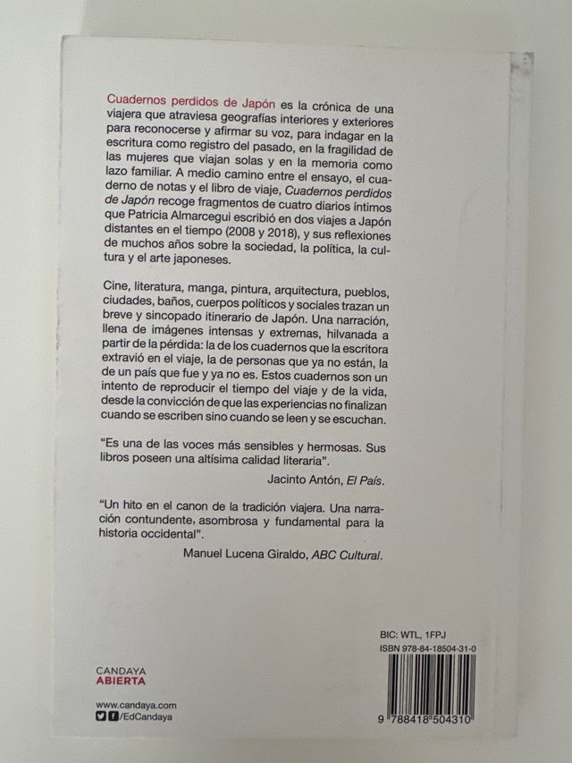 “Cuadernos perdidos de Japón”, de P. Almarcegui”