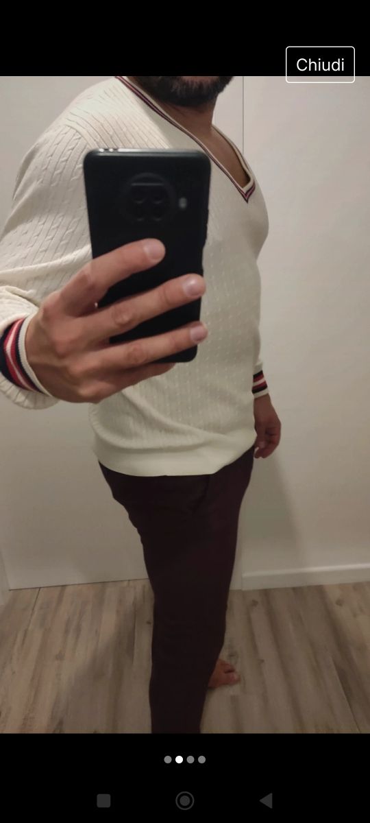 Pantalone uomo sorbino bordeaux