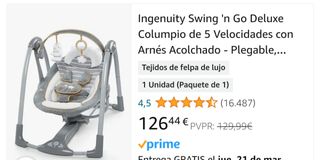 Columpio/Hamaca 5 velocidades y Sonido ACEPT OFERT