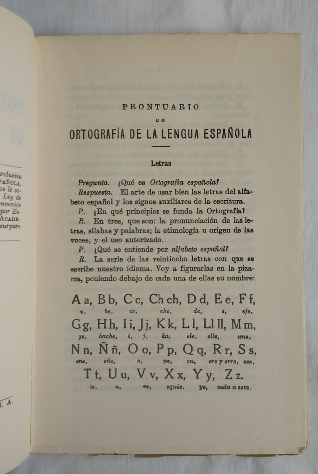 Prontuario de Ortografía de la Lengua Española