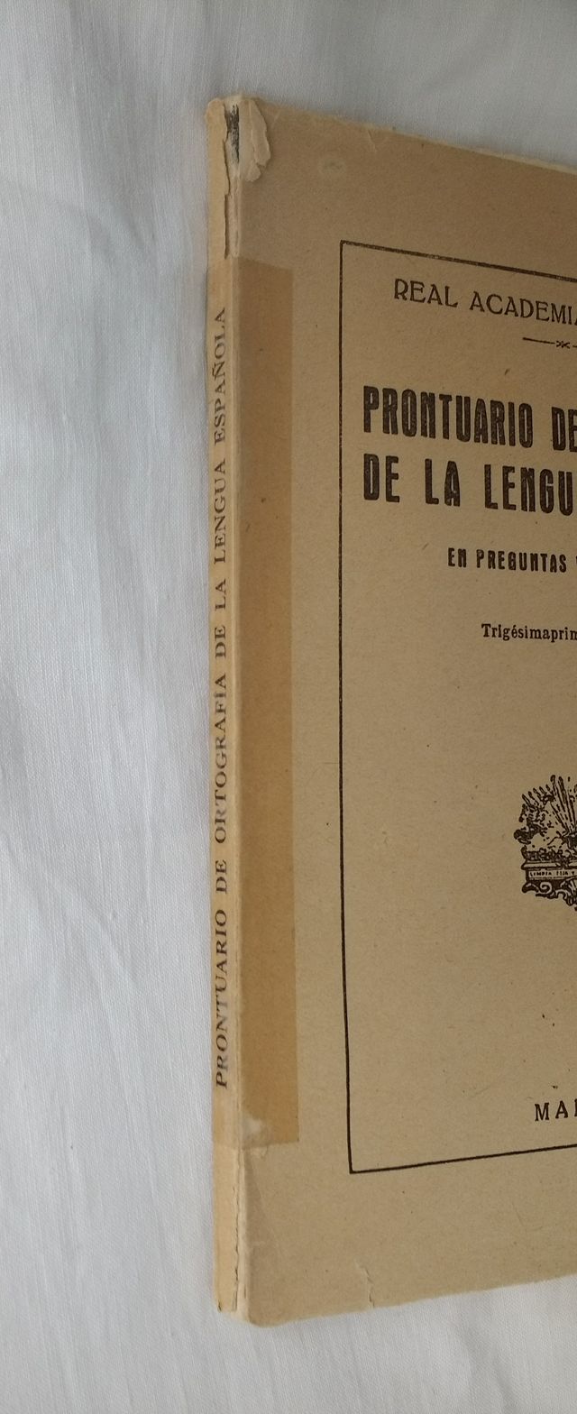 Prontuario de Ortografía de la Lengua Española