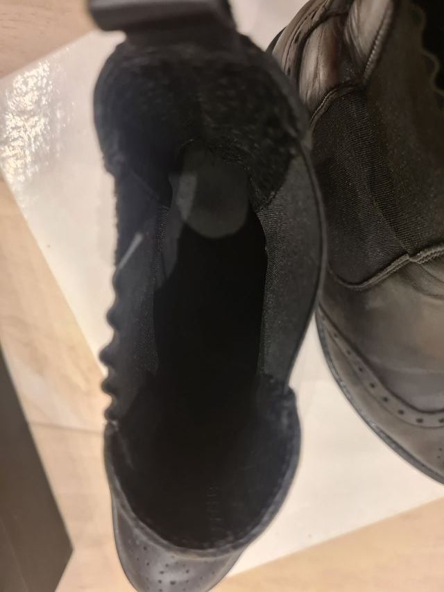 Polacchino donna in pelle dettagli brogue TG.37