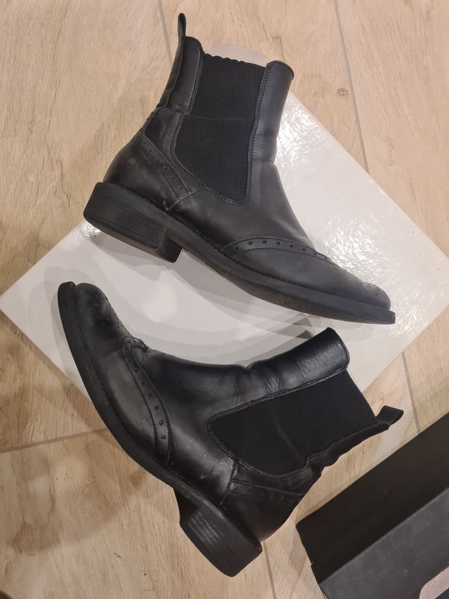 Polacchino donna in pelle dettagli brogue TG.37