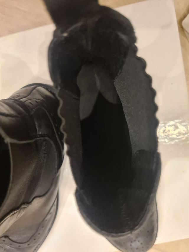 Polacchino donna in pelle dettagli brogue TG.37