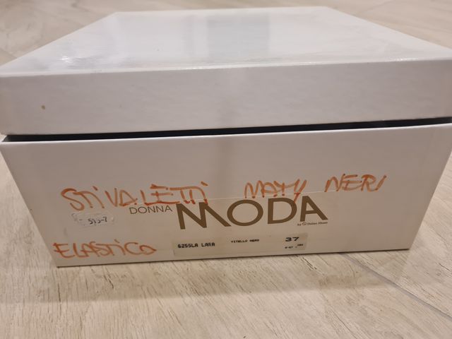 Polacchino donna in pelle dettagli brogue TG.37