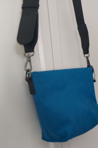 Bolso Desigual azul y negro.No negociable