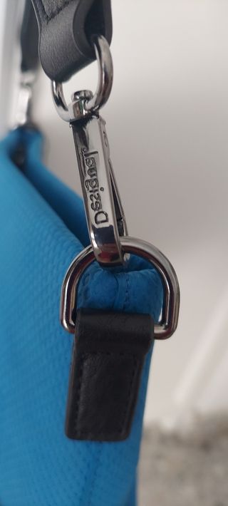 Bolso Desigual azul y negro.No negociable