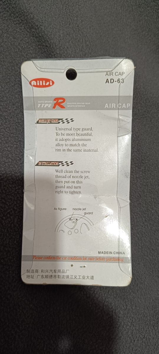 Tappi per valvole delle ruote